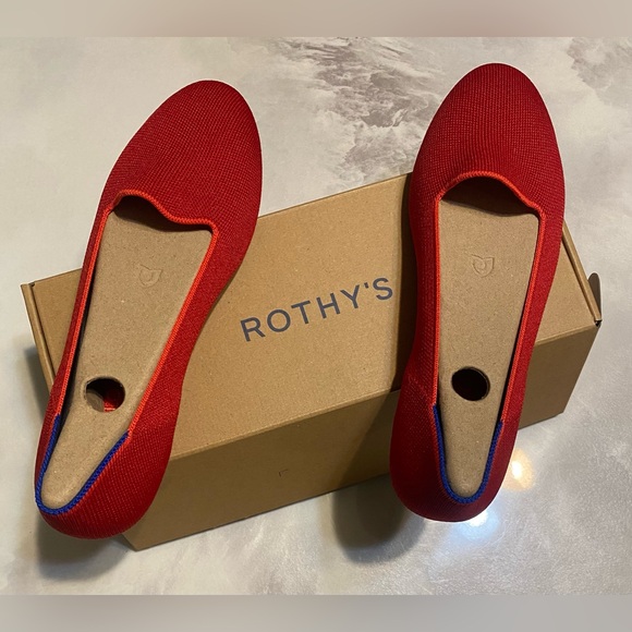 Rothy's Bombshell Red Women's the lounge Loafers. Sz:8. - Picture 6 of 7